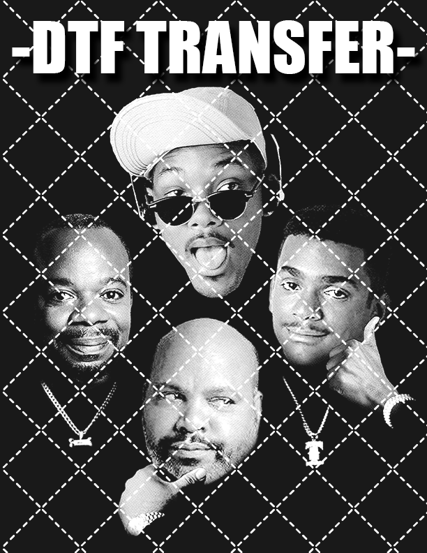 Fresh Prince Male Icons - DTF Transfer (Ready To Press)