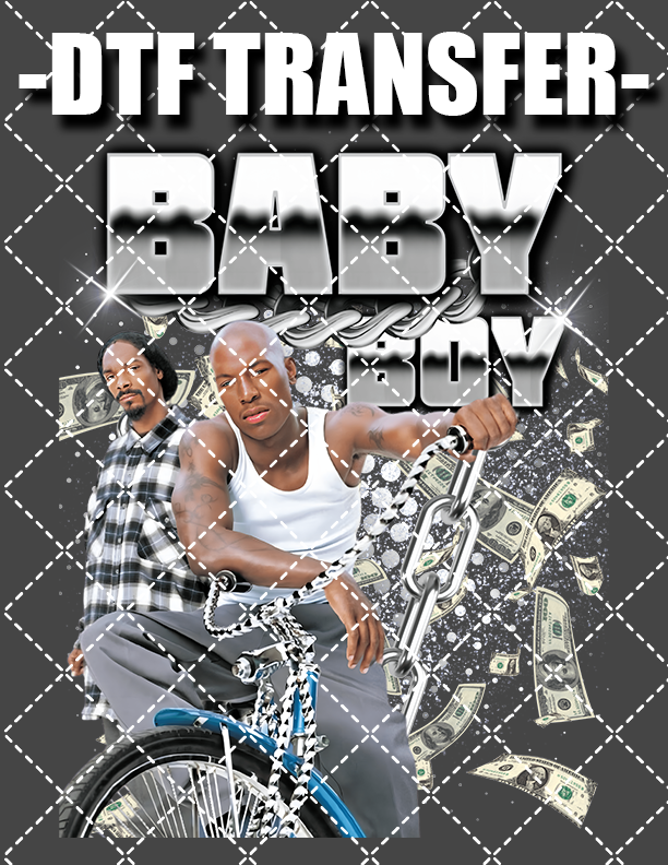 Baby Boy Bootleg - DTF Transfer (Ready To Press)