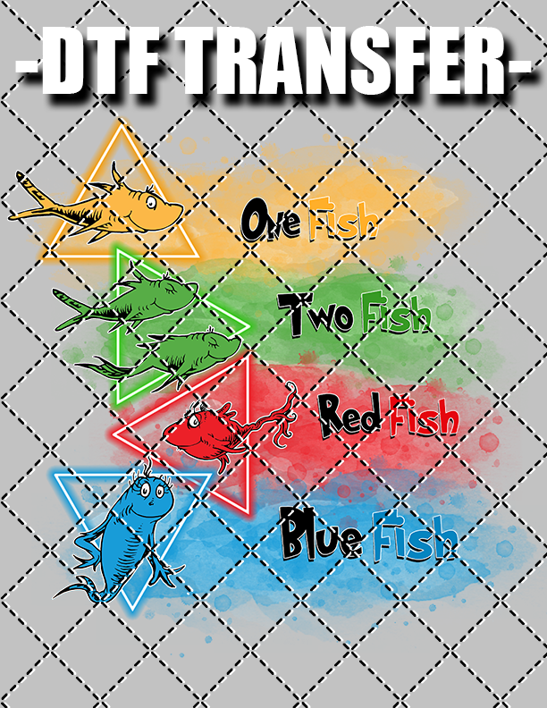One Fish, Two Fish - DTF Transfer (Ready To Press)