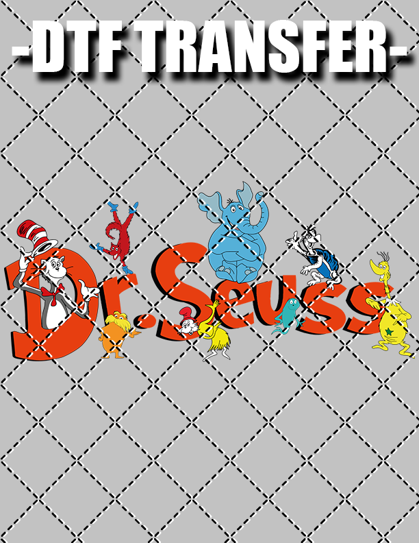 Dr Seuss Character - DTF Transfer (Ready To Press)