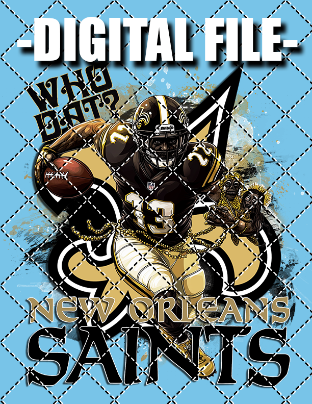 Saints Who Dat (Digital PNG)