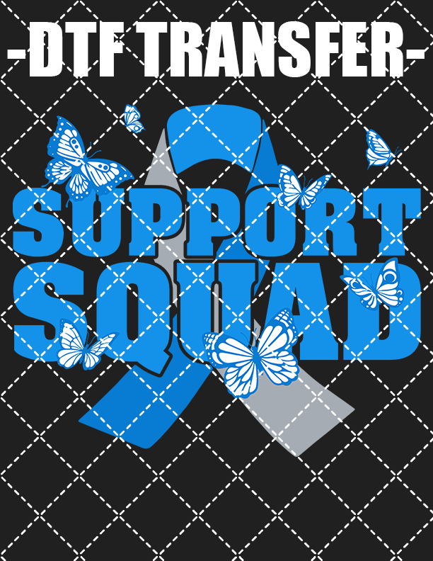 Support Squad (Diabetes Awareness) - DTF Transfer (Ready To Press)
