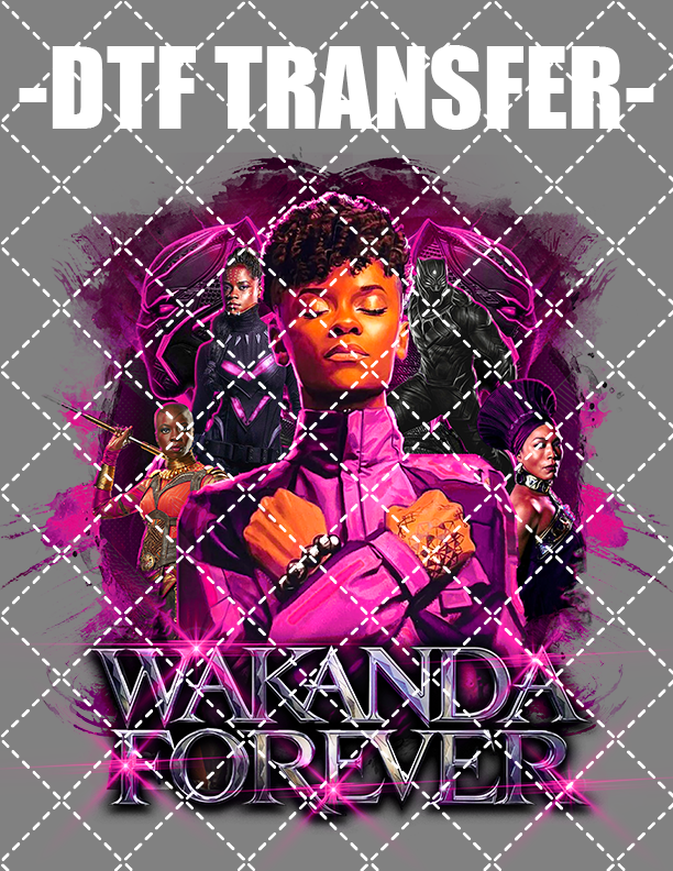 Wakanda Forever (Choose Color) - DTF Transfer (Ready To Press)