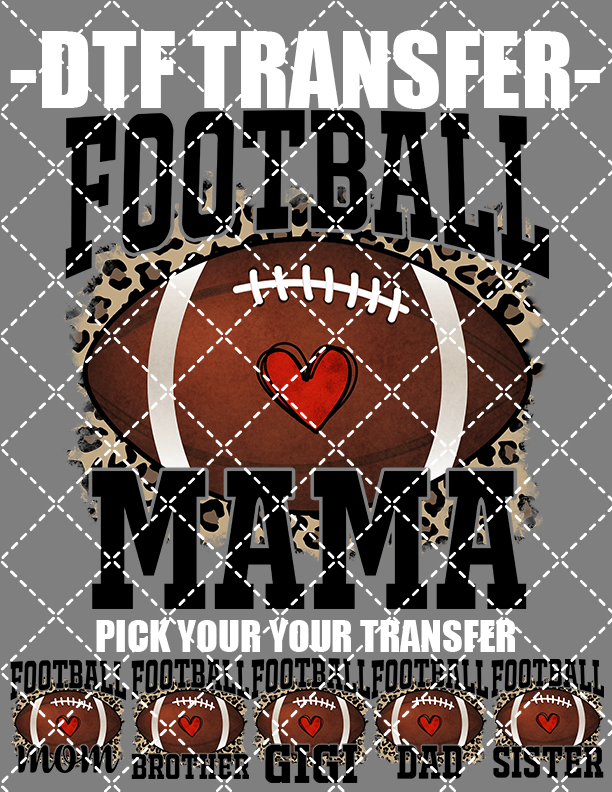 Football Family (Select Family Member) - DTF Transfer (Ready To Press)
