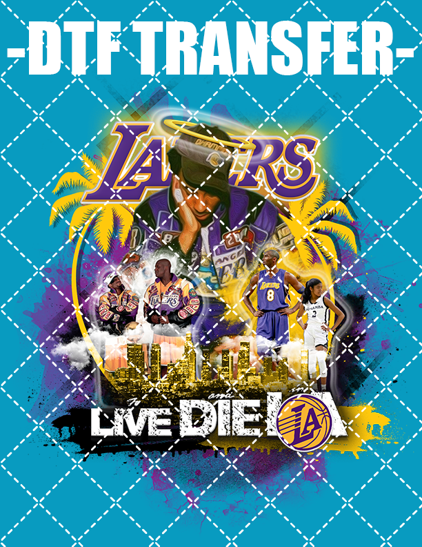 Kobe Live & Die In LA Bootleg - DTF Transfer (Ready To Press)