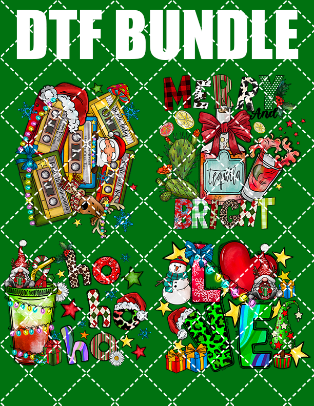 Christmas DTF Bundle #1 - DTF Transfer (Ready To Press)