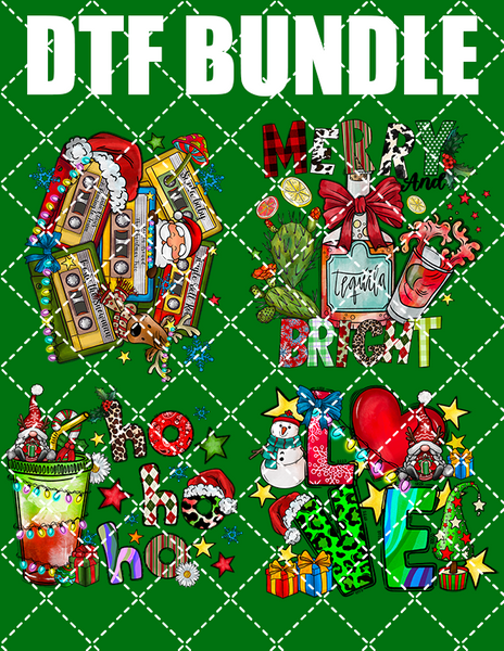 Christmas Ready to press transfer Bundle #1 Sublimation or DTF 22