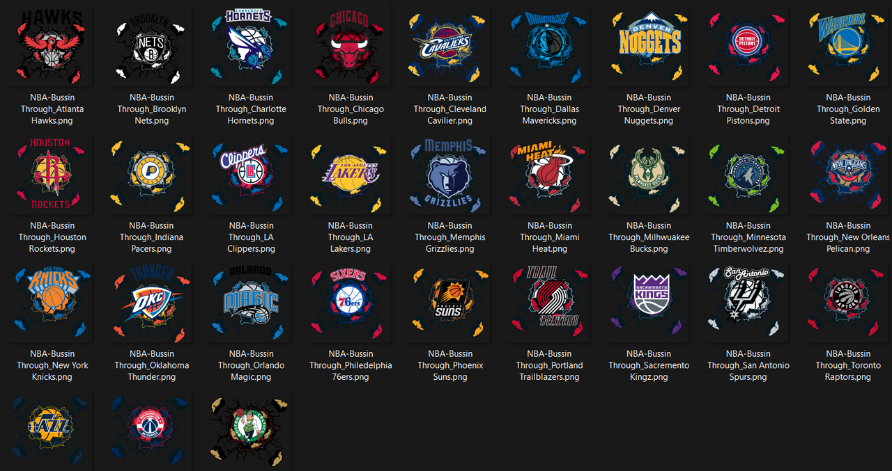 NBA Bussin Thru (All Teams Available) - DTF Transfer (Ready To Press)