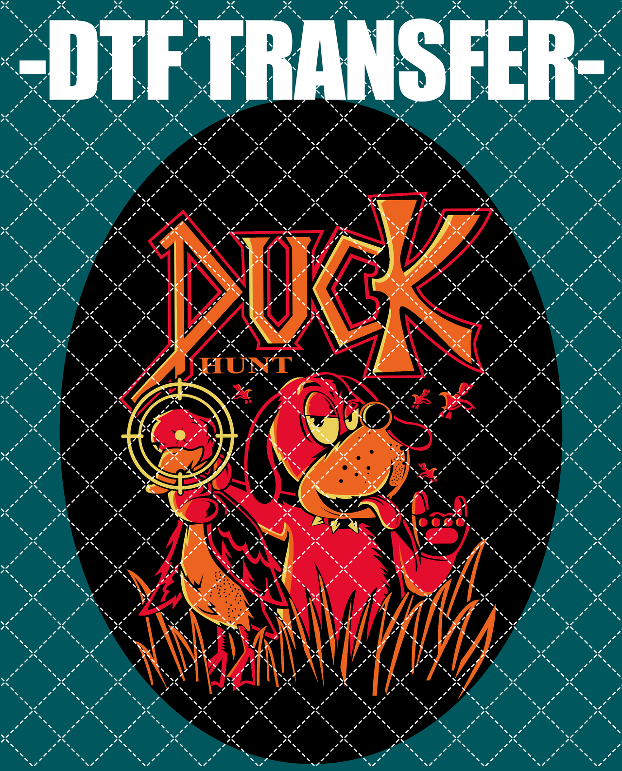Duck Hunt Goth - DTF Transfer (Ready To Press)