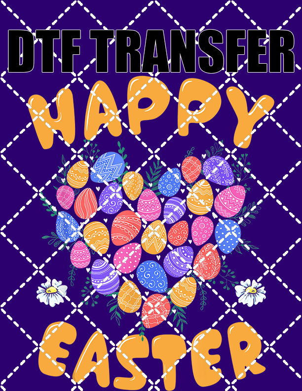 Happy Easter - DTF Transfer (Ready To Press)