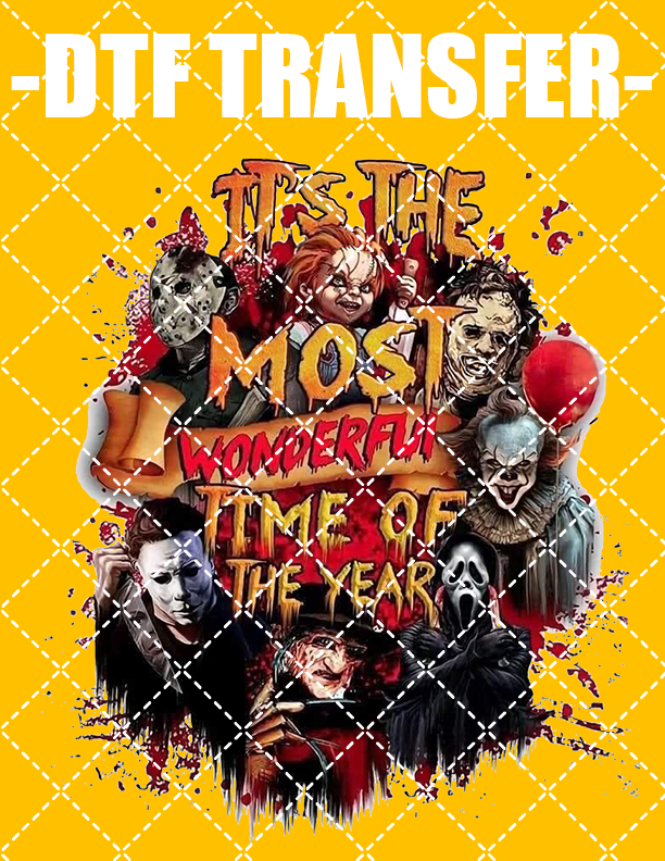 Halloween Most Wonderful Time - DTF Transfer (Ready To Press)