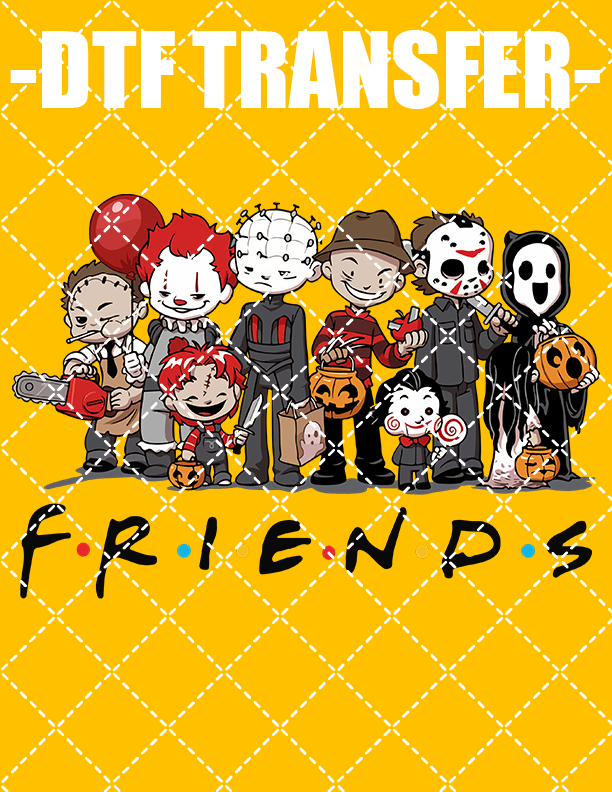 Halloween Friends 2 - DTF Transfer (Ready To Press)