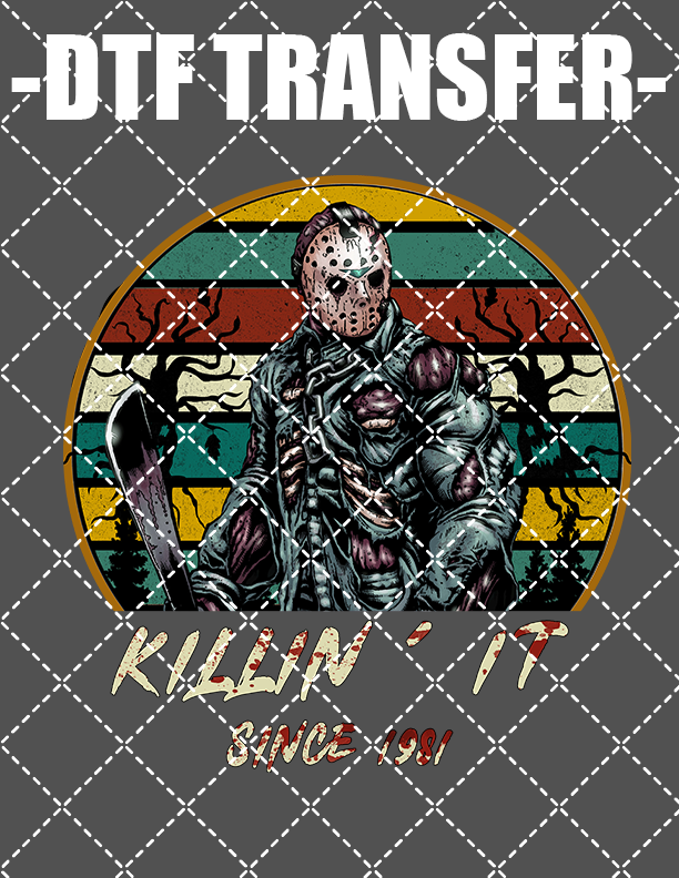 Halloween Killin' It Jason - DTF Transfer (Ready To Press)