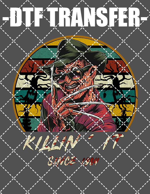 Halloween Killin' It Freddy - DTF Transfer (Ready To Press)
