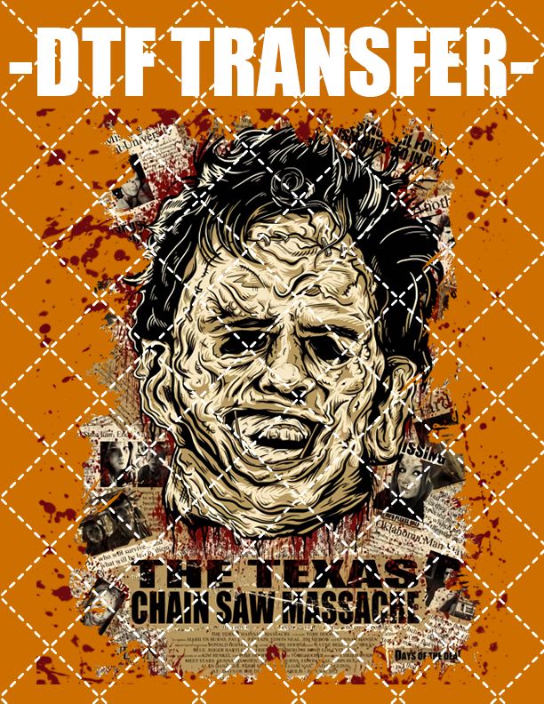 Halloween Leatherface 1 - DTF Transfer (Ready To Press)