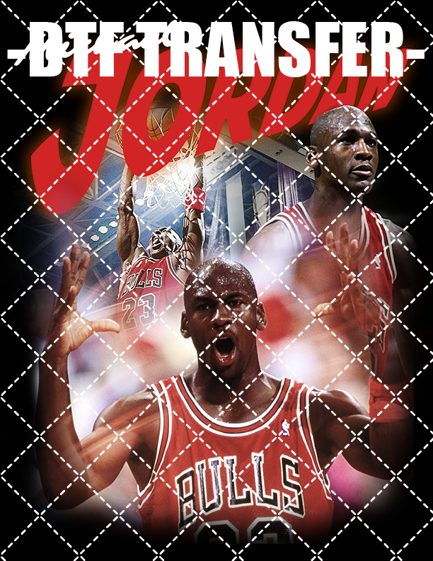 Michael Jordan Bootleg - DTF Transfer (Ready To Press)