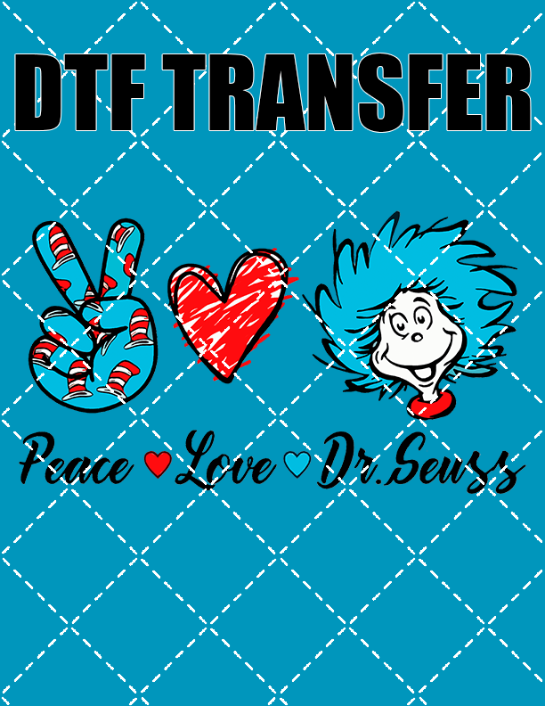 Peace Love Dr  - DTF Transfer (Ready To Press)