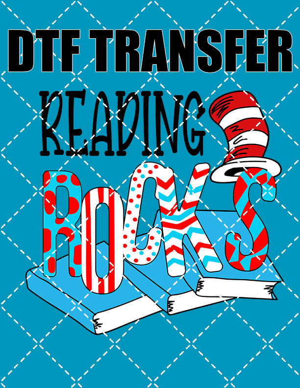 Reading Rocks - DTF Transfer (Ready To Press)