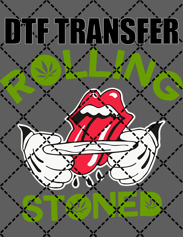 Rolling Stoned - DTF Transfer (Ready To Press)