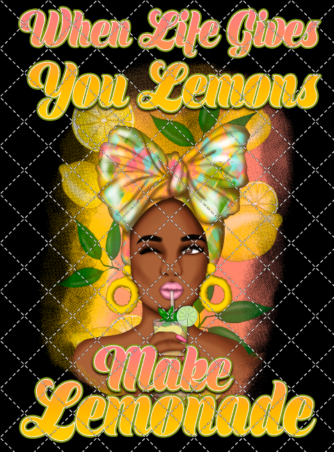 When Life / Make Lemonade (Digital PNG)
