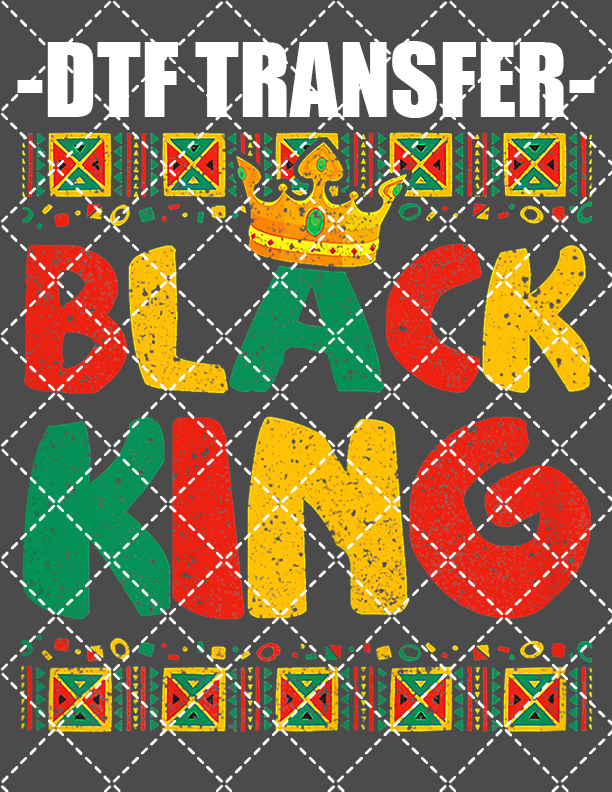 Black King - DTF Transfer (Ready To Press)