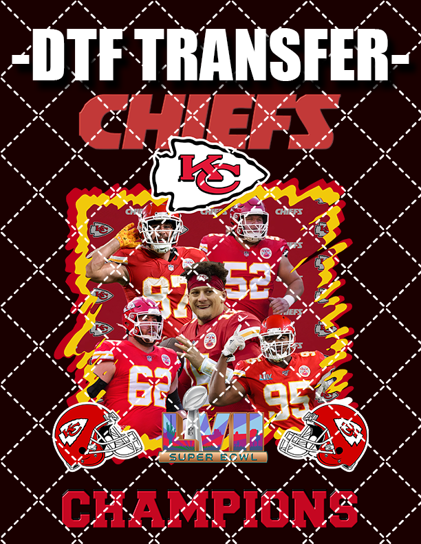 Chiefs Super Bowl 1 - DTF Transfer (Ready To Press)
