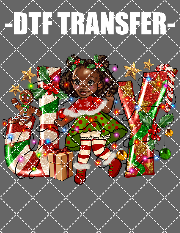 Joy Little Girl - DTF Transfer (Ready To Press)