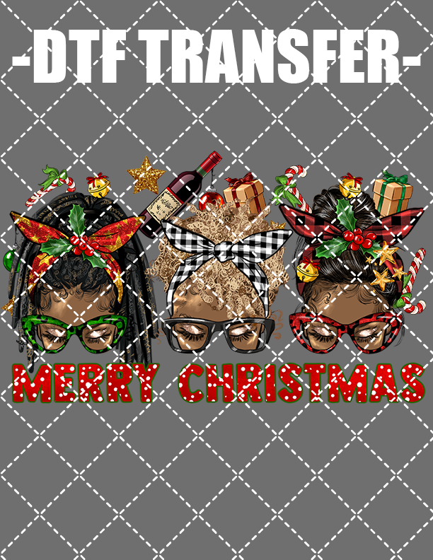 Christmas Buns - DTF Transfer (Ready To Press)