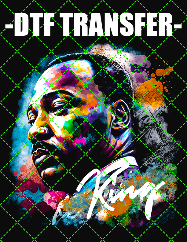 King Colorful (For Black Tee Only) - DTF Transfer (Ready To Press)