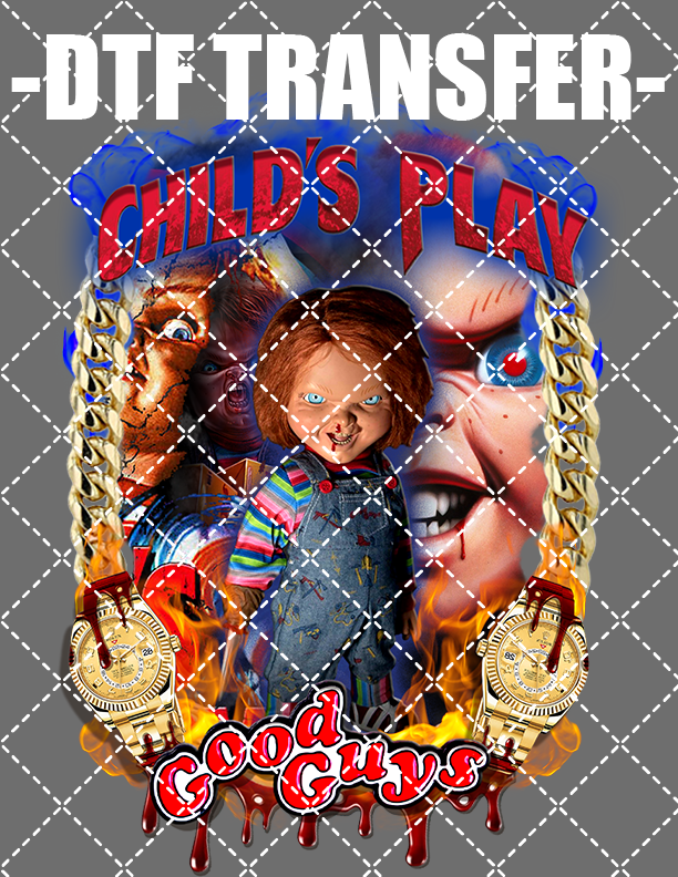 Halloween Chucky - DTF Transfer (Ready To Press)