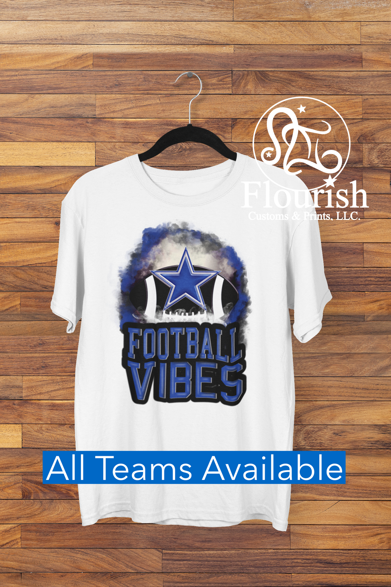 Team Vibes Football Tee