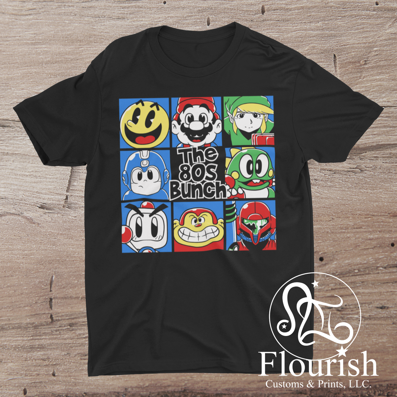 80's Bunch Gaming (Black Only) Tee
