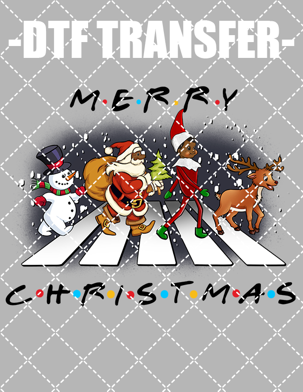 Christmas Row - DTF Transfer (Ready To Press)