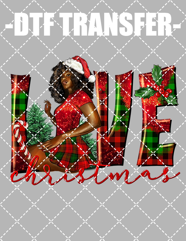 Love Christmas - DTF Transfer (Ready To Press)