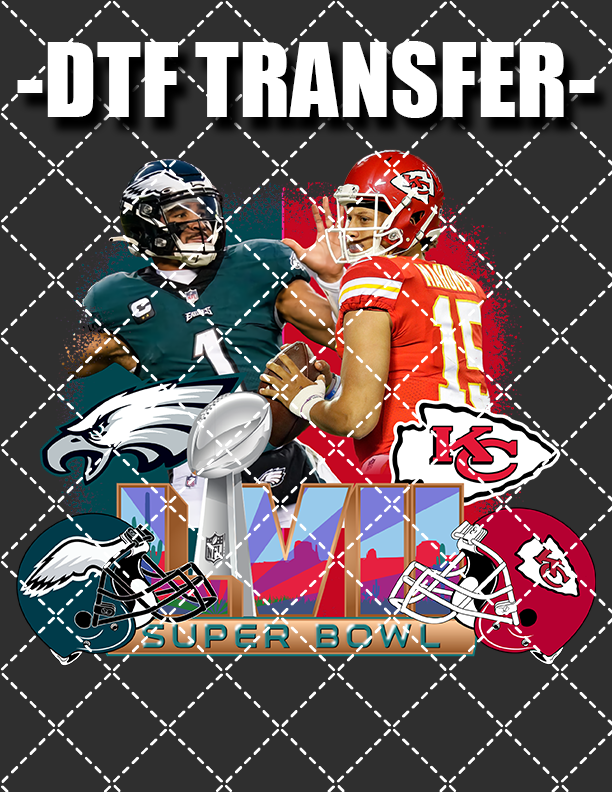 Superbowl QB Faceoff - DTF Transfer (Ready To Press)