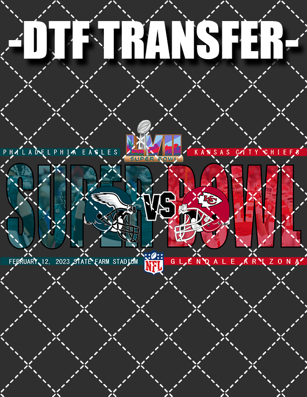 Superbowl Faceoff - DTF Transfer (Ready To Press)