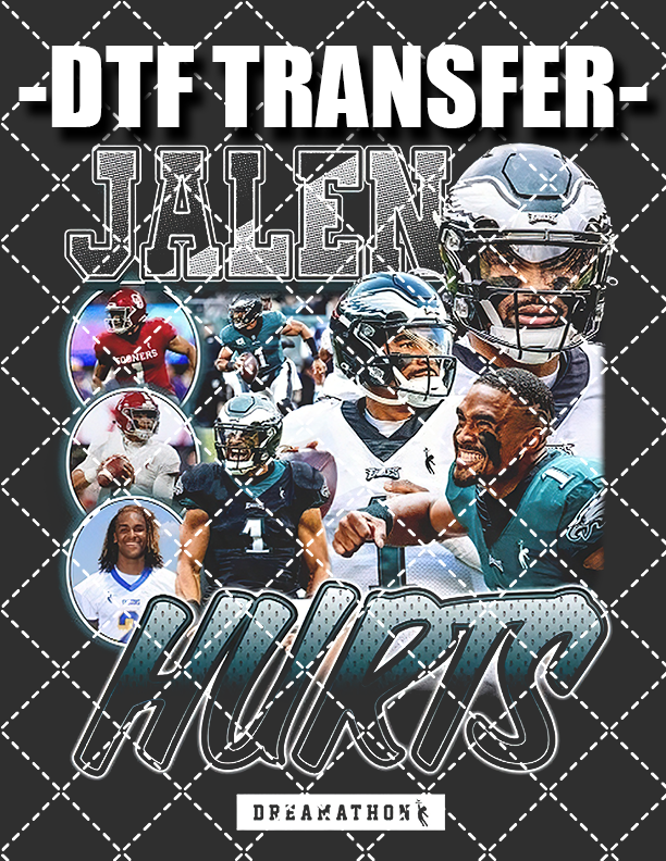 Jalen Hurts Bootleg 2 - DTF Transfer (Ready To Press)