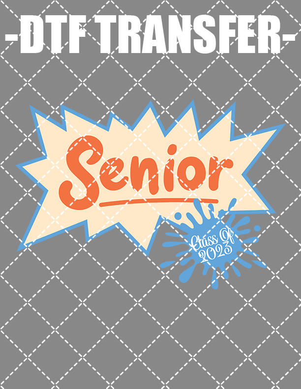 Senior Nick Style Class Of 2023 - DTF Transfer (Ready To Press)