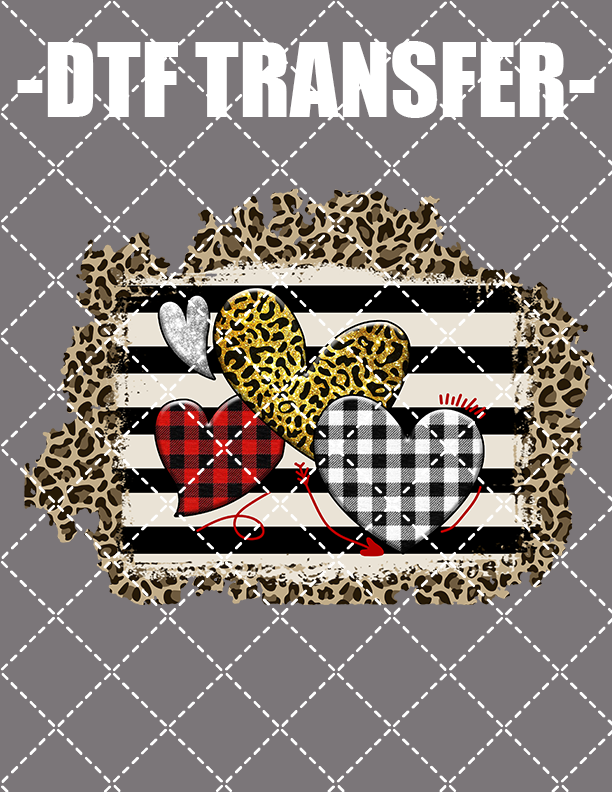 Heart Patterns - DTF Transfer (Ready To Press)