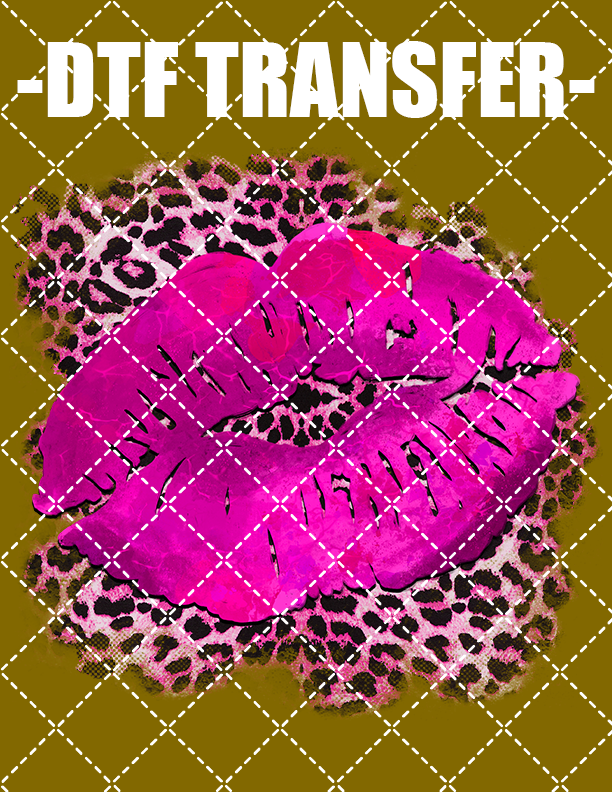 Leopard Kiss - DTF Transfer (Ready To Press)